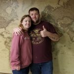 Couple enjoying an explorer themed escape room experience in Columbus Ohio at Escape It Grandview
